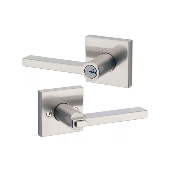 Kwikset - Halifax Lever Set - Square Rose - Optional Finish - Optional Function - SmartKey Technology - Grade 2 - UHS Hardware Kwikset - Halifax Lever Set - Square Rose - Optional Finish - Optional Function - SmartKey Technology - Grade 2 - UHS Hardware