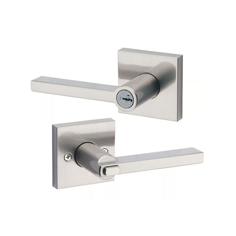 Kwikset - Halifax Lever Set - Square Rose - Optional Finish - Optional Function - SmartKey Technology - Grade 2 - UHS Hardware Kwikset - Halifax Lever Set - Square Rose - Optional Finish - Optional Function - SmartKey Technology - Grade 2 - UHS Hardware
