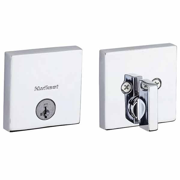 Kwikset - 258 - Downtown Deadbolt - Single Cylinder - Square Rose - Optional Finish - SC1 Schlage - SmartKey Technology - Grade 1 - UHS Hardware Kwikset - 258 - Downtown Deadbolt - Single Cylinder - Square Rose - Optional Finish - SC1 Schlage - SmartKey Technology - Grade 1 - UHS Hardware
