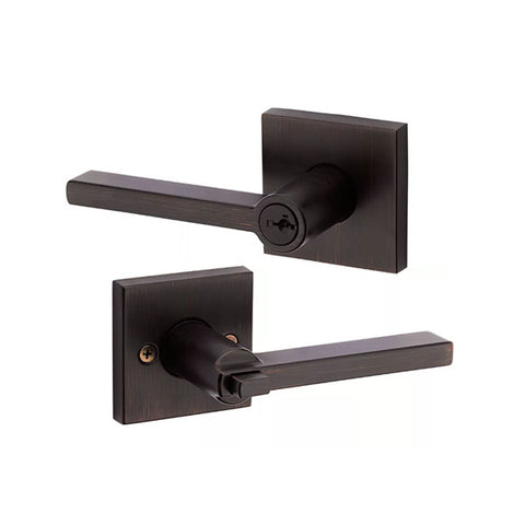 Kwikset - 156 - Halifax Lever - Square Rose - 11P - Venetian Bronze - Entrance - SmartKey Technology - Grade 2 - UHS Hardware Kwikset - 156 - Halifax Lever - Square Rose - 11P - Venetian Bronze - Entrance - SmartKey Technology - Grade 2 - UHS Hardware