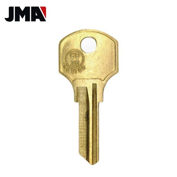 CO26 / 1000V CCL 6-Wafer Cabinet Key - Brass (JMA-CCL-12E) - UHS Hardware CO26 / 1000V CCL 6-Wafer Cabinet Key - Brass (JMA-CCL-12E) - UHS Hardware