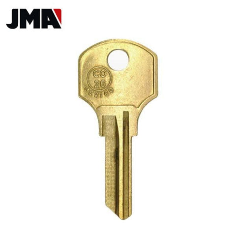 CO26 / 1000V CCL 6-Wafer Cabinet Key - Brass (JMA-CCL-12E) - UHS Hardware CO26 / 1000V CCL 6-Wafer Cabinet Key - Brass (JMA-CCL-12E) - UHS Hardware