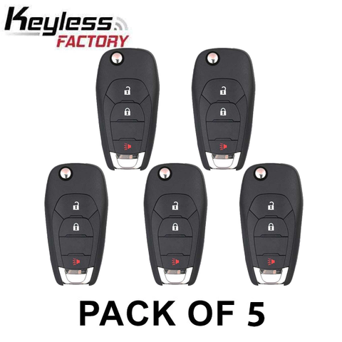 5 x 2016-2021 Chevrolet Cruze XL8 / 3-Button Remote Flip Key / PN: 13514134 / LXP-T004 (AFTERMARKET) (Pack of 5) - UHS Hardware 5 x 2016-2021 Chevrolet Cruze XL8 / 3-Button Remote Flip Key / PN: 13514134 / LXP-T004 (AFTERMARKET) (Pack of 5) - UHS Hardware