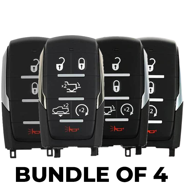 4 x 2019-2020 Dodge Ram 1500 Pickup / 3,4,5 & 6-Button Smart Key / OHT-4882056 (BUNDLE OF 4) - UHS Hardware 4 x 2019-2020 Dodge Ram 1500 Pickup / 3,4,5 & 6-Button Smart Key / OHT-4882056 (BUNDLE OF 4) - UHS Hardware