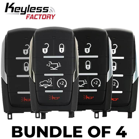 4 x 2019-2020 Dodge Ram 1500 Pickup / 3,4,5 & 6-Button Smart Key / OHT-4882056 (BUNDLE OF 4) - UHS Hardware 4 x 2019-2020 Dodge Ram 1500 Pickup / 3,4,5 & 6-Button Smart Key / OHT-4882056 (BUNDLE OF 4) - UHS Hardware