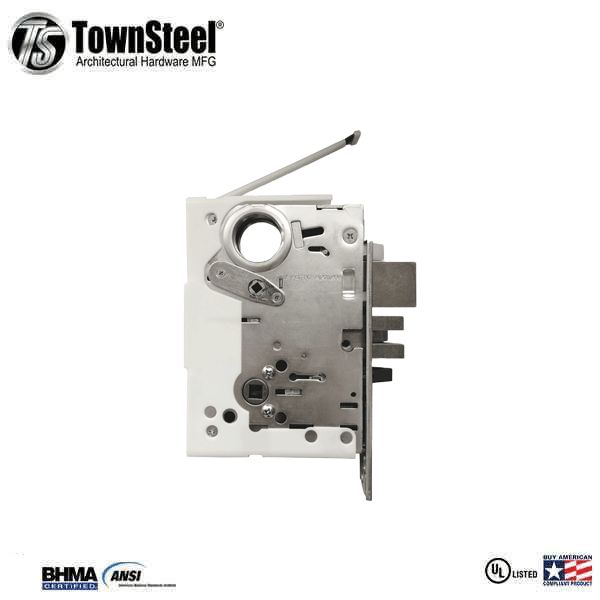TownSteel - E-Kontos 1B 2000 Series Mortise Lock - Automatic Deadbolt - 2-3/4″ Backset - Sentinel Lever Set - Right Handed - Satin Chrome - Keyed Different - Grade 1 - UHS Hardware TownSteel - E-Kontos 1B 2000 Series Mortise Lock - Automatic Deadbolt - 2-3/4″ Backset - Sentinel Lever Set - Right Handed - Satin Chrome - Keyed Different - Grade 1 - UHS Hardware