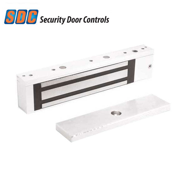 SDC - E1200 - Single Magnetic Lock - Surface Mount - 1200lbs. - 12/24VDC - Satin Aluminum - Grade 1 - UHS Hardware SDC - E1200 - Single Magnetic Lock - Surface Mount - 1200lbs. - 12/24VDC - Satin Aluminum - Grade 1 - UHS Hardware