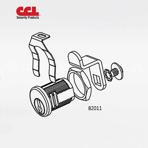Universal Exterior - Multi-Cam Mailbox Lock - Bright Nickel Finish (US14) (CCL-82011) - UHS Hardware Universal Exterior - Multi-Cam Mailbox Lock - Bright Nickel Finish (US14) (CCL-82011) - UHS Hardware