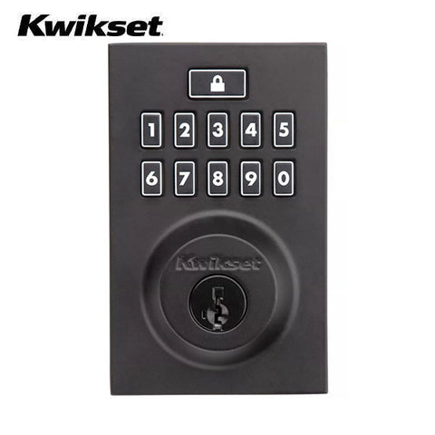 Kwikset - 913 - Smartcode Contemporary Electronic Deadbolt - 514 - Matte Black - Grade 2 - UHS Hardware Kwikset - 913 - Smartcode Contemporary Electronic Deadbolt - 514 - Matte Black - Grade 2 - UHS Hardware