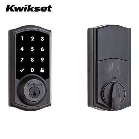 Kwikset - 916 - SmartCode Traditional Electronic Deadbolt - with Zigbee Technology - US11P - Venetian Bronze - Grade 2 - UHS Hardware Kwikset - 916 - SmartCode Traditional Electronic Deadbolt - with Zigbee Technology - US11P - Venetian Bronze - Grade 2 - UHS Hardware