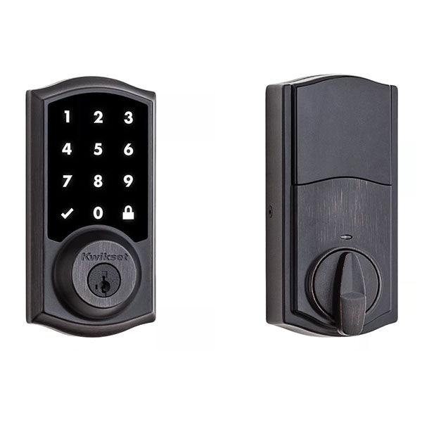 Kwikset - 916 - SmartCode Traditional Electronic Deadbolt - with Zigbee Technology - US11P - Venetian Bronze - Grade 2 - UHS Hardware Kwikset - 916 - SmartCode Traditional Electronic Deadbolt - with Zigbee Technology - US11P - Venetian Bronze - Grade 2 - UHS Hardware