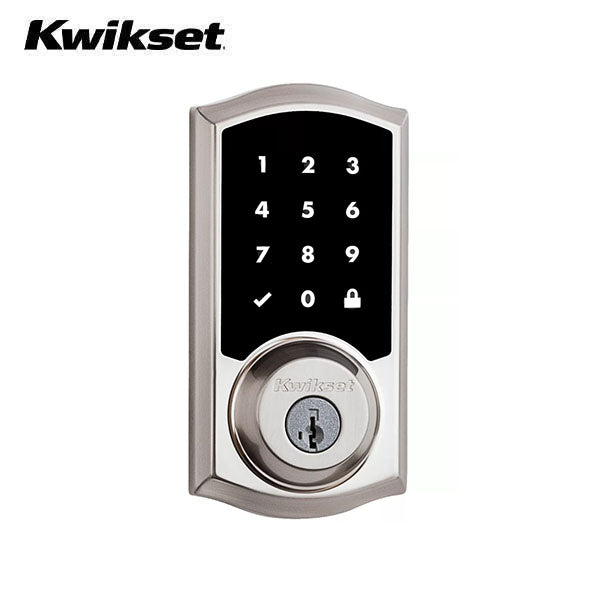 Kwikset - 916 - SmartCode Traditional Electronic Deadbolt - with Zigbee Technology - US15 - Satin Nickel - Grade 2 - UHS Hardware Kwikset - 916 - SmartCode Traditional Electronic Deadbolt - with Zigbee Technology - US15 - Satin Nickel - Grade 2 - UHS Hardware