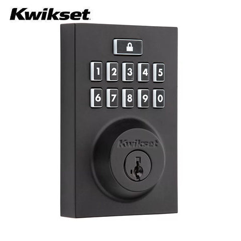 Kwikset - 913 - Smartcode Contemporary Electronic Deadbolt - 514 - Matte Black - Grade 2 - UHS Hardware Kwikset - 913 - Smartcode Contemporary Electronic Deadbolt - 514 - Matte Black - Grade 2 - UHS Hardware