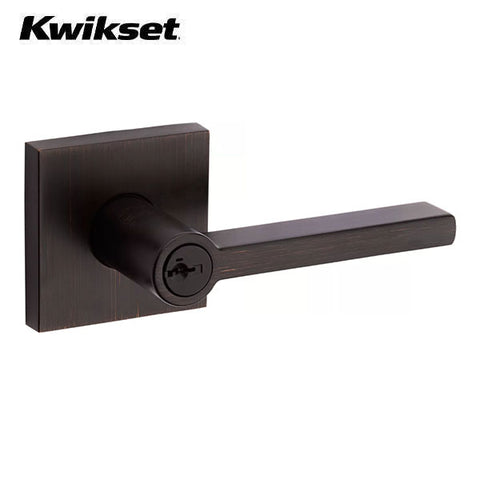 Kwikset - 156 - Halifax Lever - Square Rose - 11P - Venetian Bronze - Entrance - SmartKey Technology - Grade 2 - UHS Hardware Kwikset - 156 - Halifax Lever - Square Rose - 11P - Venetian Bronze - Entrance - SmartKey Technology - Grade 2 - UHS Hardware