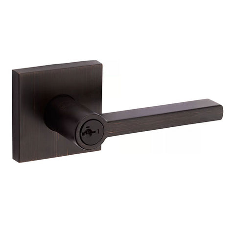 Kwikset - 156 - Halifax Lever - Square Rose - 11P - Venetian Bronze - Entrance - SmartKey Technology - Grade 2 - UHS Hardware Kwikset - 156 - Halifax Lever - Square Rose - 11P - Venetian Bronze - Entrance - SmartKey Technology - Grade 2 - UHS Hardware