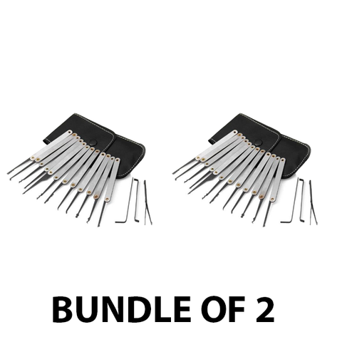 GOSO - 12 Pieces Lock Pick Set with Leather Case (BUNDLE OF 2) - UHS Hardware GOSO - 12 Pieces Lock Pick Set with Leather Case (BUNDLE OF 2) - UHS Hardware