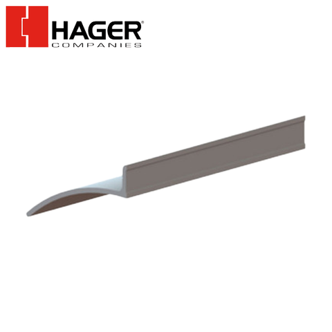 Hager - 810S - 48" Overhead Rain Drip Guard - Weatherstrip - Mill Finish Aluminum - UHS Hardware Hager - 810S - 48" Overhead Rain Drip Guard - Weatherstrip - Mill Finish Aluminum - UHS Hardware