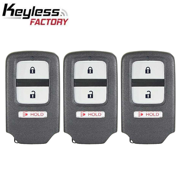 3 x 2013-2015 Honda Crosstour / 3-Button Smart Key / PN: 72147-TP6-A61 / ACJ932HK1210A (AFTERMARKET) (Pack Of 3) - UHS Hardware 3 x 2013-2015 Honda Crosstour / 3-Button Smart Key / PN: 72147-TP6-A61 / ACJ932HK1210A (AFTERMARKET) (Pack Of 3) - UHS Hardware
