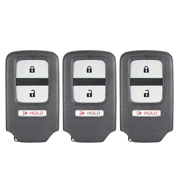 3 x 2013-2015 Honda Crosstour / 3-Button Smart Key / PN: 72147-TP6-A61 / ACJ932HK1210A (AFTERMARKET) (Pack Of 3) - UHS Hardware 3 x 2013-2015 Honda Crosstour / 3-Button Smart Key / PN: 72147-TP6-A61 / ACJ932HK1210A (AFTERMARKET) (Pack Of 3) - UHS Hardware