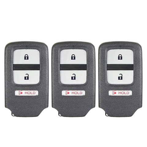 3 x 2013-2015 Honda Crosstour / 3-Button Smart Key / PN: 72147-TP6-A61 / ACJ932HK1210A (AFTERMARKET) (Pack Of 3) - UHS Hardware 3 x 2013-2015 Honda Crosstour / 3-Button Smart Key / PN: 72147-TP6-A61 / ACJ932HK1210A (AFTERMARKET) (Pack Of 3) - UHS Hardware