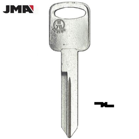 Ford / Lincoln / Mercury H75/ 1196FD Metal Key (JMA-FO15DE) - UHS Hardware Ford / Lincoln / Mercury H75/ 1196FD Metal Key (JMA-FO15DE) - UHS Hardware