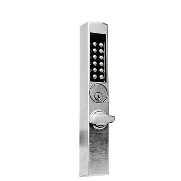 E-Plex - E3066 - Electronic Pushbutton Mortise Narrow-Stile Thumbturn Lock - Deadbolt - Schlage 'C' - Satin Chrome - Grade 1 - UHS Hardware E-Plex - E3066 - Electronic Pushbutton Mortise Narrow-Stile Thumbturn Lock - Deadbolt - Schlage 'C' - Satin Chrome - Grade 1 - UHS Hardware