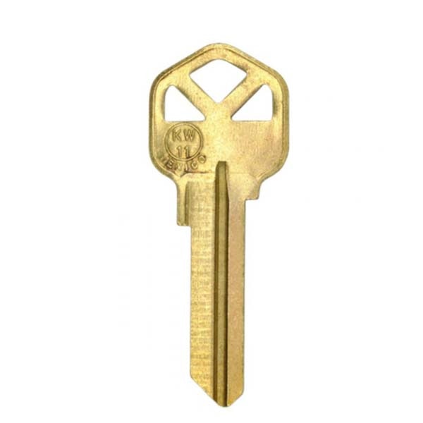 KW11 / Kwikset Key Blank / 6 Pin / Brass (JMA-KW11-BR) - UHS Hardware KW11 / Kwikset Key Blank / 6 Pin / Brass (JMA-KW11-BR) - UHS Hardware