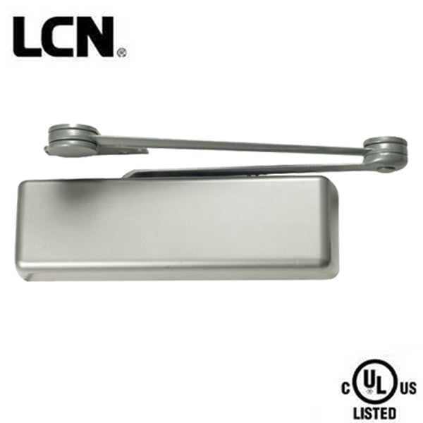 LCN - 4111EDA - Hydraulic Door Closer - Optional Handing - Back Check Function - PA Bracket - Adjustable Size 1-6 - Plastic Cover - Aluminum - Fire Rated - Grade 1 - UHS Hardware LCN - 4111EDA - Hydraulic Door Closer - Optional Handing - Back Check Function - PA Bracket - Adjustable Size 1-6 - Plastic Cover - Aluminum - Fire Rated - Grade 1 - UHS Hardware