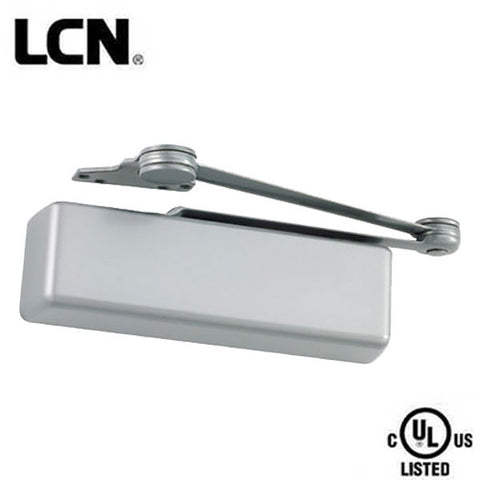 LCN - 4111SHCUSH - Hydraulic Door Closer - Optional Handing - Back Check Function - PA Bracket - Adjustable Size 1-6 - Metal Cover - Aluminum - Fire Rated - Grade 1 - UHS Hardware LCN - 4111SHCUSH - Hydraulic Door Closer - Optional Handing - Back Check Function - PA Bracket - Adjustable Size 1-6 - Metal Cover - Aluminum - Fire Rated - Grade 1 - UHS Hardware