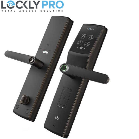 Lockly - PGD829AFVB- Secure Lux - Mortise Smart Lock - Fingerprint Reader - RFID Card - Bluetooth - Venetian Bronze - UHS Hardware Lockly - PGD829AFVB- Secure Lux - Mortise Smart Lock - Fingerprint Reader - RFID Card - Bluetooth - Venetian Bronze - UHS Hardware