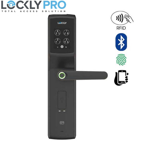 Lockly - PGD829AFVB- Secure Lux - Mortise Smart Lock - Fingerprint Reader - RFID Card - Bluetooth - Venetian Bronze - UHS Hardware Lockly - PGD829AFVB- Secure Lux - Mortise Smart Lock - Fingerprint Reader - RFID Card - Bluetooth - Venetian Bronze - UHS Hardware