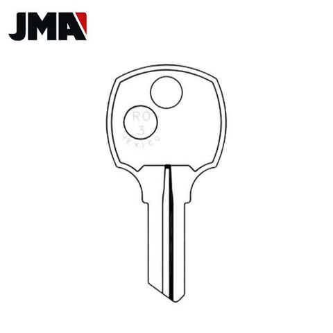 RO3 / 1069N National 5-Wafer Cabinet Key - Brass (JMA-NTC-10DE) - UHS Hardware RO3 / 1069N National 5-Wafer Cabinet Key - Brass (JMA-NTC-10DE) - UHS Hardware