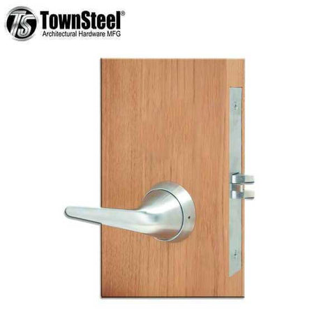 TownSteel - MRX-S - Ligature Resistant Mortise Lever Lock - Passage - Fire Rated - Stainless Steel - Grade 1 - UHS Hardware TownSteel - MRX-S - Ligature Resistant Mortise Lever Lock - Passage - Fire Rated - Stainless Steel - Grade 1 - UHS Hardware