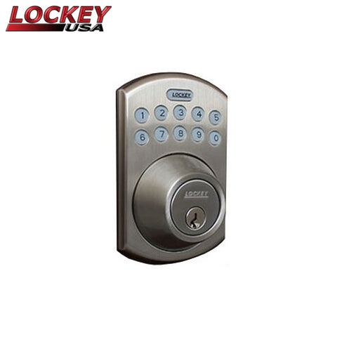 Lockey - EB915 - Electronic Bluetooth Keypad Deadbolt - Multi Combination w/ Key Override - Keyless - Optional Finish - UHS Hardware Lockey - EB915 - Electronic Bluetooth Keypad Deadbolt - Multi Combination w/ Key Override - Keyless - Optional Finish - UHS Hardware