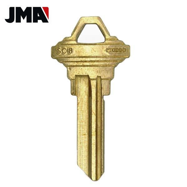 Schlage SC8 / 1145E 5-Pin Key Blank - Brass (JMA SLG-11E) - UHS Hardware Schlage SC8 / 1145E 5-Pin Key Blank - Brass (JMA SLG-11E) - UHS Hardware
