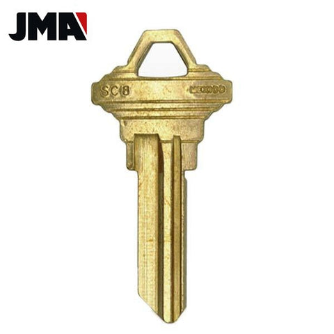 Schlage SC8 / 1145E 5-Pin Key Blank - Brass (JMA SLG-11E) - UHS Hardware Schlage SC8 / 1145E 5-Pin Key Blank - Brass (JMA SLG-11E) - UHS Hardware
