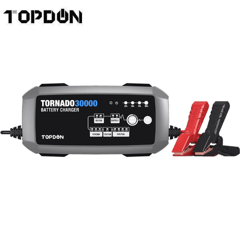 TOPDON - Tornado 30000 - Battery Charger - Lead-Acid Battery - Lithium-Ion Battery - 360W - UHS Hardware TOPDON - Tornado 30000 - Battery Charger - Lead-Acid Battery - Lithium-Ion Battery - 360W - UHS Hardware