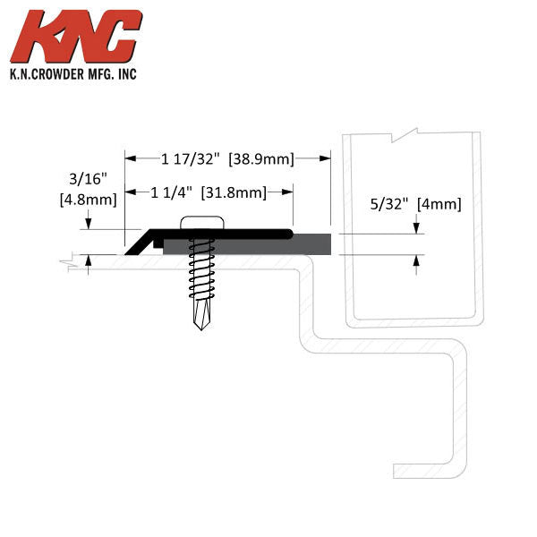 KNC - W-13 - Closed Cell Neoprene Weatherstrip - 20' Set - (1)72" & (2)80"- Bronze Anodized - UHS Hardware KNC - W-13 - Closed Cell Neoprene Weatherstrip - 20' Set - (1)72" & (2)80"- Bronze Anodized - UHS Hardware