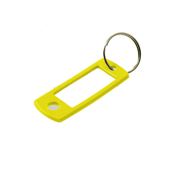 LuckyLine - 16980 - Key Tag with Ring - Yellow - UHS Hardware LuckyLine - 16980 - Key Tag with Ring - Yellow - UHS Hardware