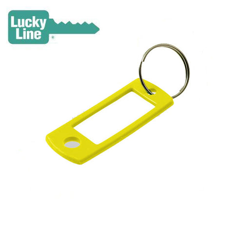 LuckyLine - 16980 - Key Tag with Ring - Yellow - UHS Hardware LuckyLine - 16980 - Key Tag with Ring - Yellow - UHS Hardware