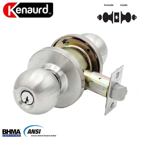 Commercial Door Knob Set - 2-3/4” Standard Backset - Satin Chrome - Asylum Institutional - Grade 2 Questions & Answers