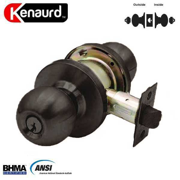 Commercial Door Knob Set - Double Sided - 2-3/4” Standard Backset - Oil Rubbed Bronze - Asylum Institutional - Grade 2 Questions & Answers