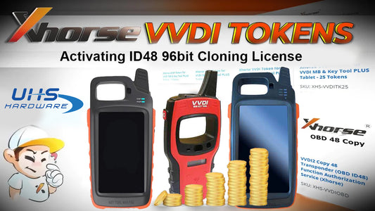 How to activate VVDI Key Tool ID48 96bit Cloning and Tokens