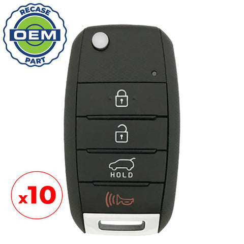 10 x 2015-2020 Kia Sorento / 4-Button Flip Key / PN: 95430-C5101 / OSLOKA-910T (UM) (OEM Recase)