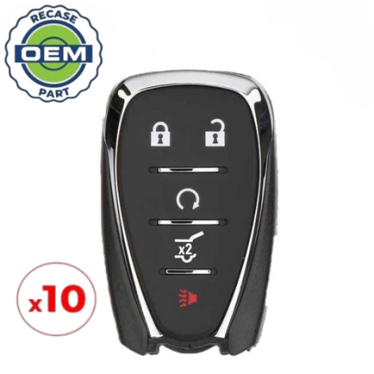 10 x 2017-2018 Chevrolet Equinox / 5-Button Smart Key / PN: 13584498 / HYQ4AA (OEM Recase)