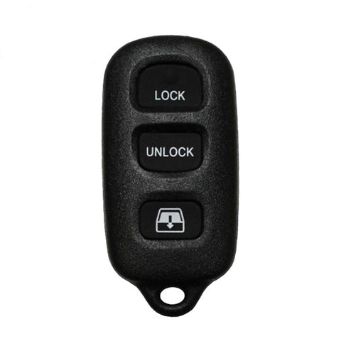 10 x 2001-2004 Toyota Sequoia / 4-Button Keyless Entry Remote / w/Rear Glass / PN: 89742-0C010 / HYQ12BAN (OEM Recase)