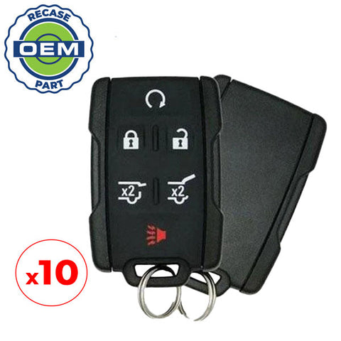 10 x 2015-2019 Chevrolet Suburban Tahoe / 6-Button Keyless Entry Remote / PN: 13577766 / M3N-32337100 (OEM Recase)