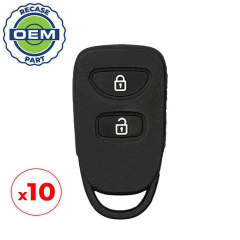 10 x 2006-2008 Hyundai Accent / 3-Button Keyless Entry Remote / PN: 95430-1E011 / PLNHM-T002 (OEM Recase)
