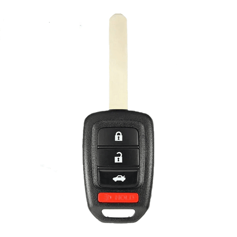 10 x 2013-2015 Honda Accord Civic / 4-Button Remote Head Key / PN: 35118-T2A-A20 / MLBHLIK6-1T (OEM Recase)