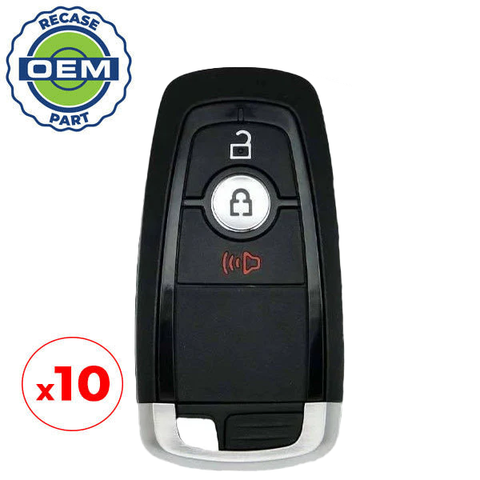 10 x 2017-2019 Ford / 3-Button Smart Key / PN: 164-R8163 / M3N-A2C93142300 (OEM Recase)